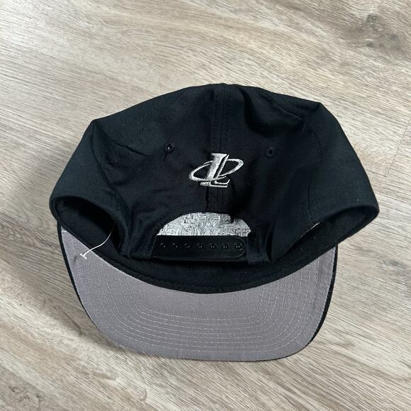 Vintage Logo Athletic NFL Football Hat Snapback Feel the Power Black Cap - Picture 5 of 8